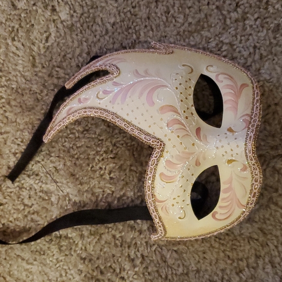 Pier 1 Accessories - Pier 1 Masquerade Mask Hand Painted